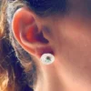 Raw Emerald Earrings Solar