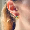 Raw Emerald Earrings Boom